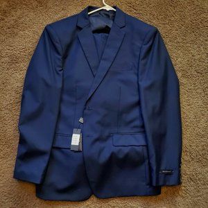 New Braveman Mens Classic Fit 3 Piece Suit Indigo